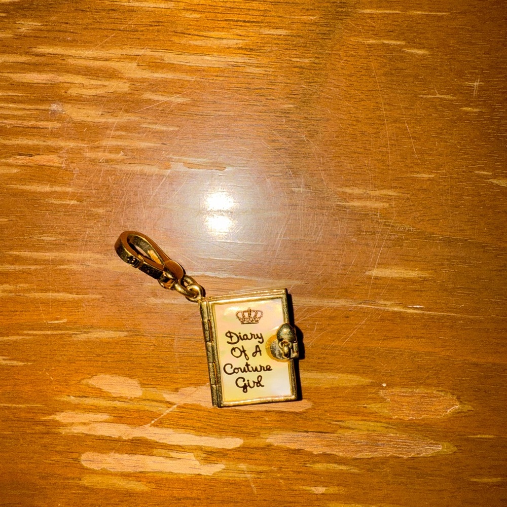 Gold and Cream Diary Charm